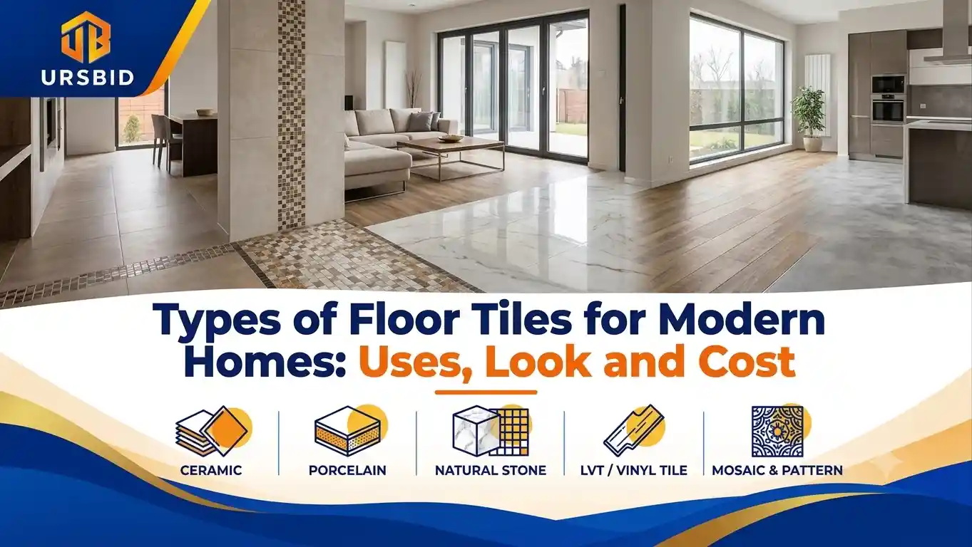 Types of Floor Tiles for Modern Homes: Uses, Look and Cost
